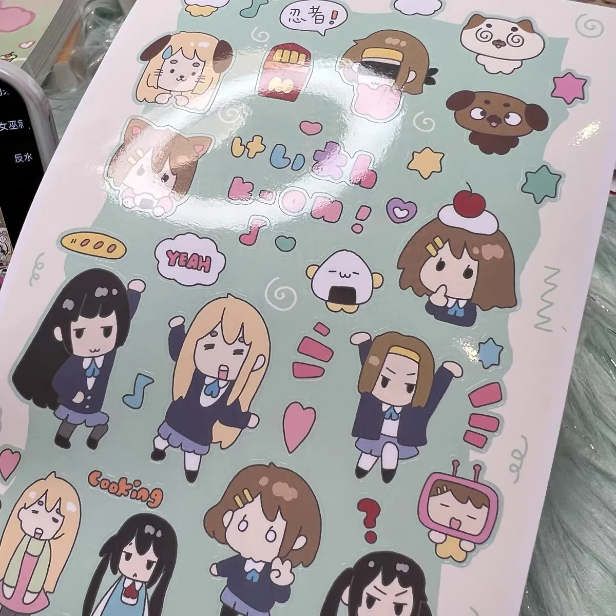 Anime girl handbook sticker