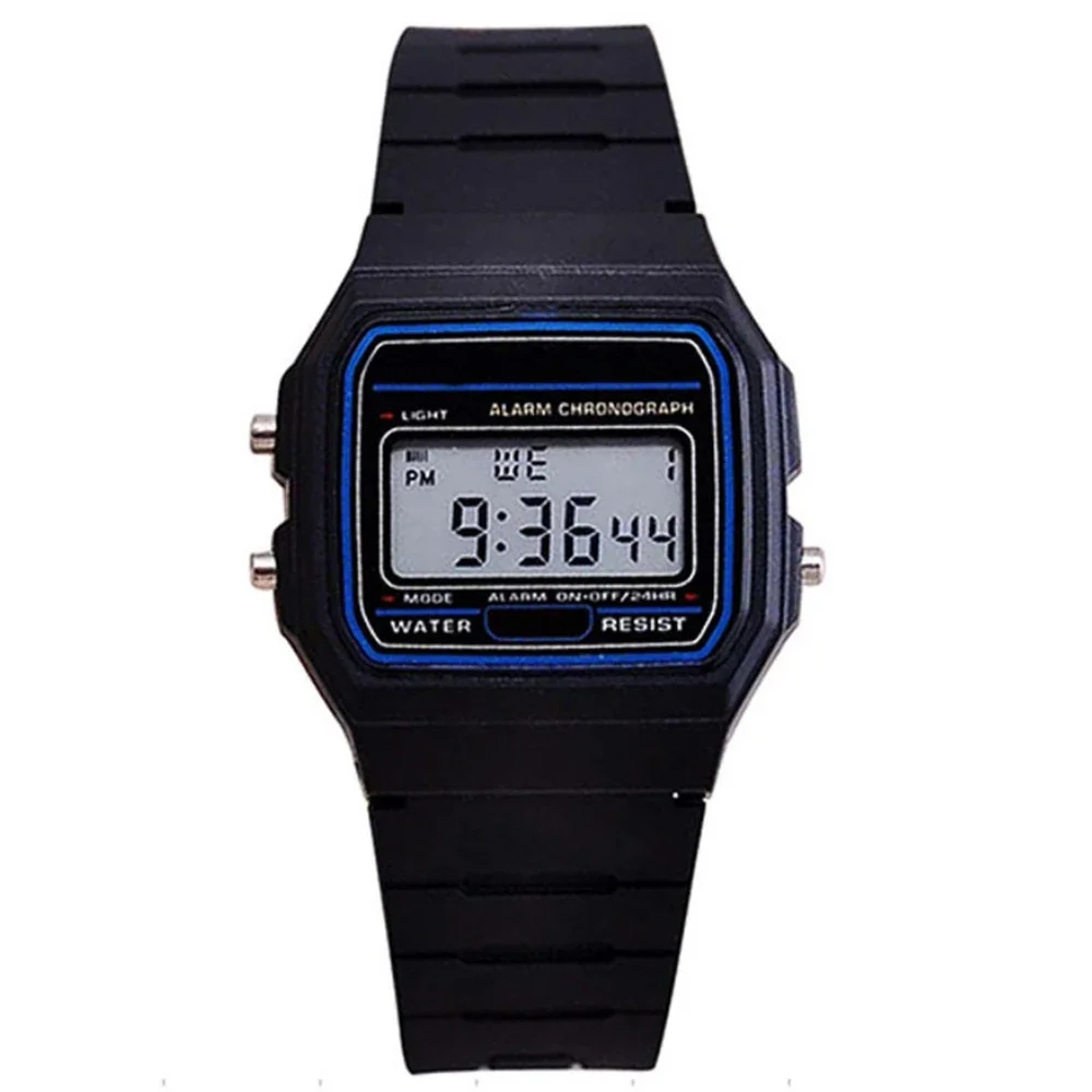 1pcs Student Watch Sports Electronic Watch Multi functional Alarm Clock Children's Square Electronic Watch