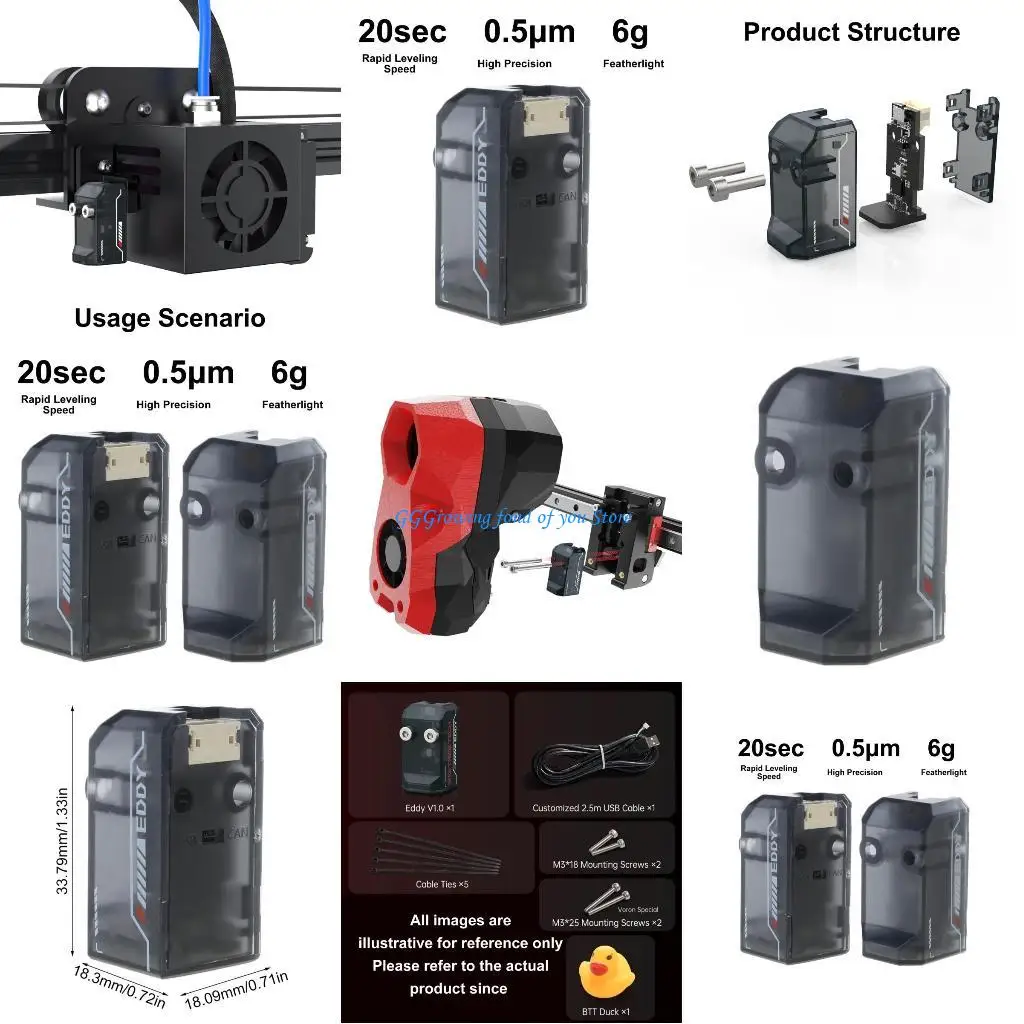 H9EB V1.0 Auto Leveling Tool Highly Speed For Voron 2.4 VZbot CoreXY 3D Printers