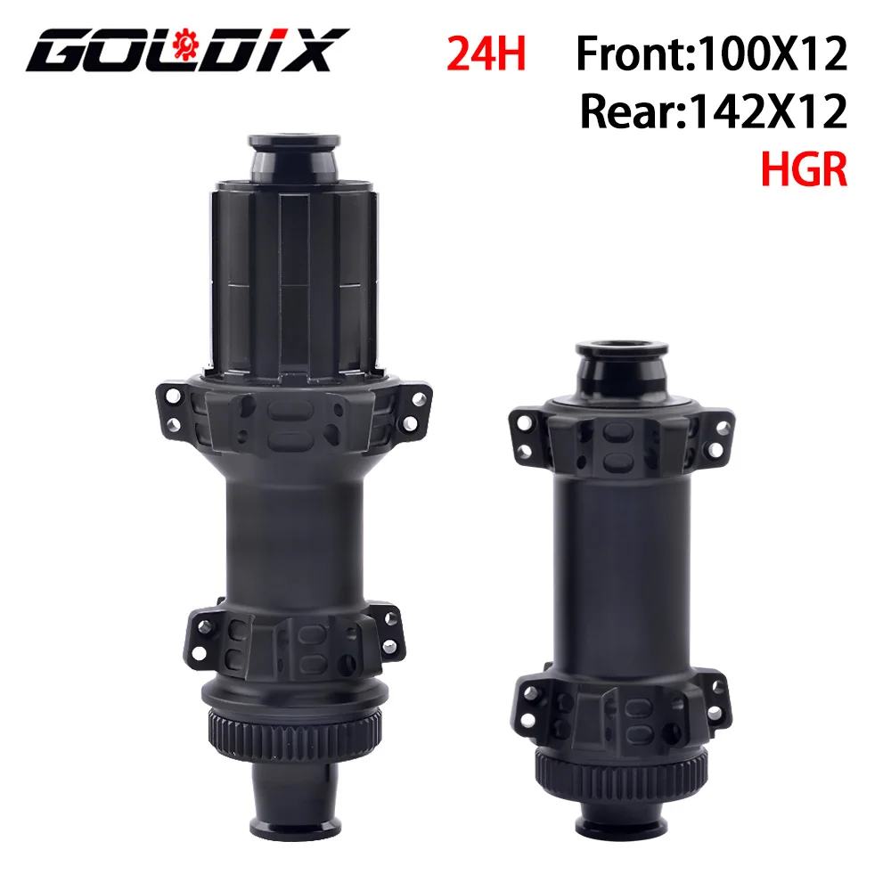 GOLDIX 24Holes Sealed Bearing Ultra Light 338g Four-Claw 240 Ring Road Bike Hub Compatible with SHIMANO SRAM 11 Speed Cassette