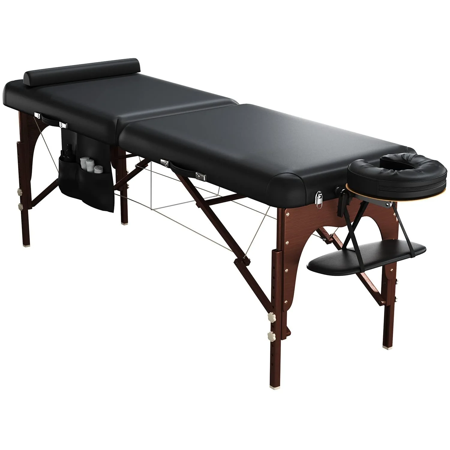 New Design Salon Furniture Hairdressing Set Equipment Beauty Wooden Portable Facial Bed