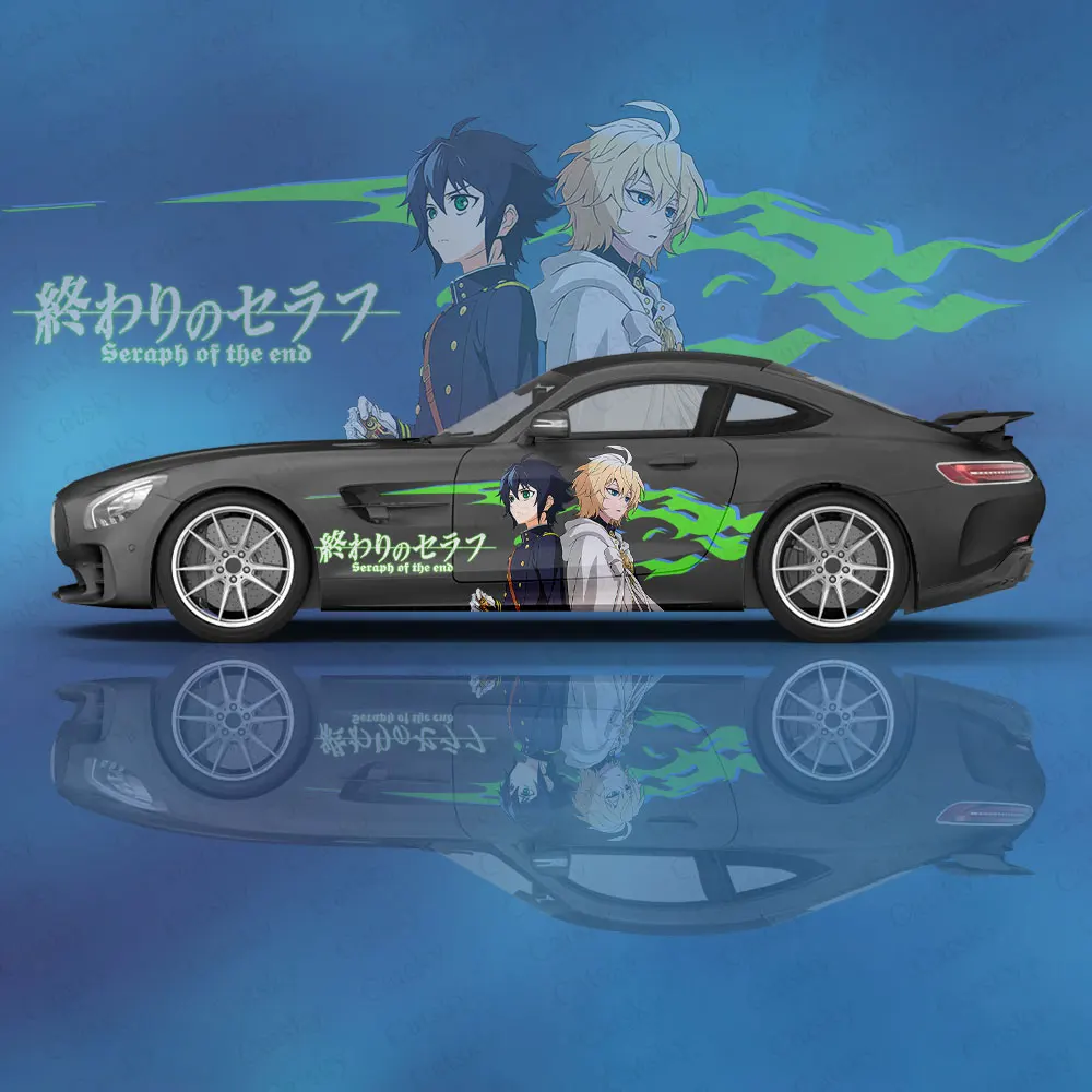 Anime -  Seraph of the End Car Body Stickers Anime Itasha Vinyl Car Side Decal Sticker Car Sticker Automotive Decor Film