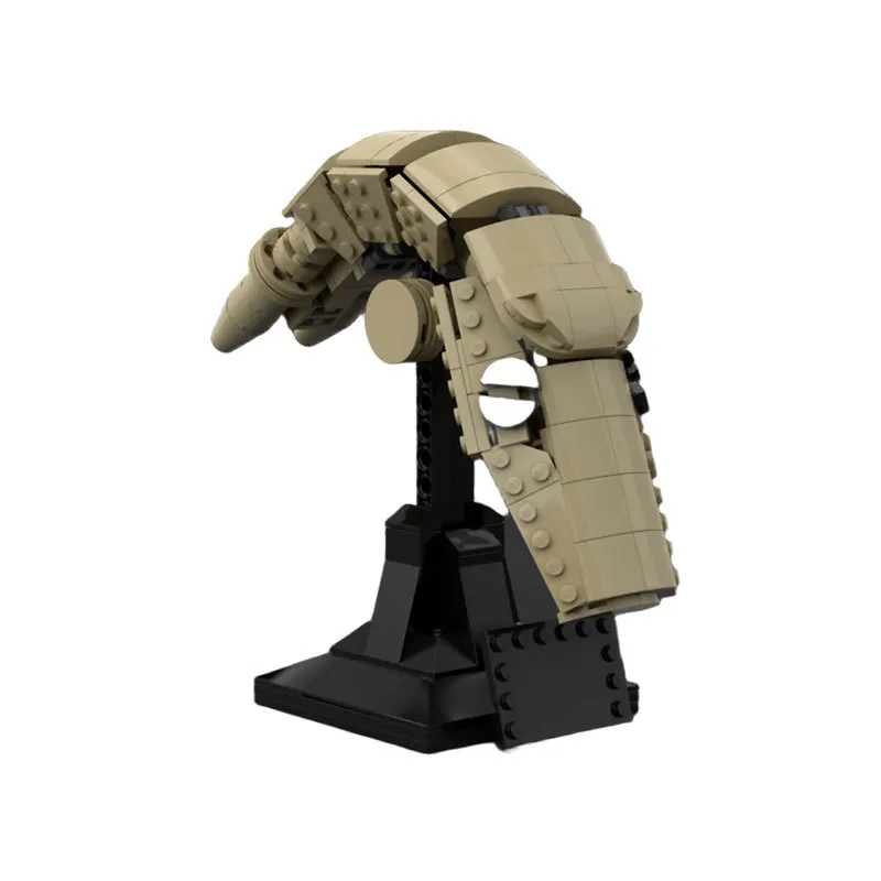 moc-sfロボットヘルメットバスト-ビルディングブロック-小粒子-タン・ドロイドヘッド-ブロックモデル-おもちゃコレクション-男の子向け誕生日プレゼント