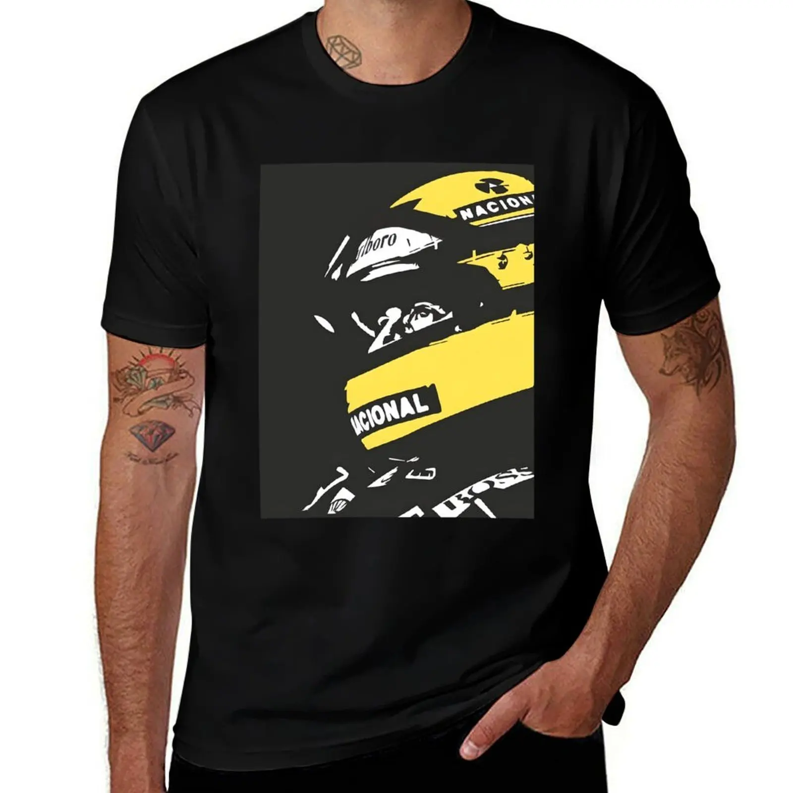 

Ayrton Senna Drawing \t \t\t T-Shirt rapper graphic tees funny meme t-shirts Funny t-shirts clothing for men