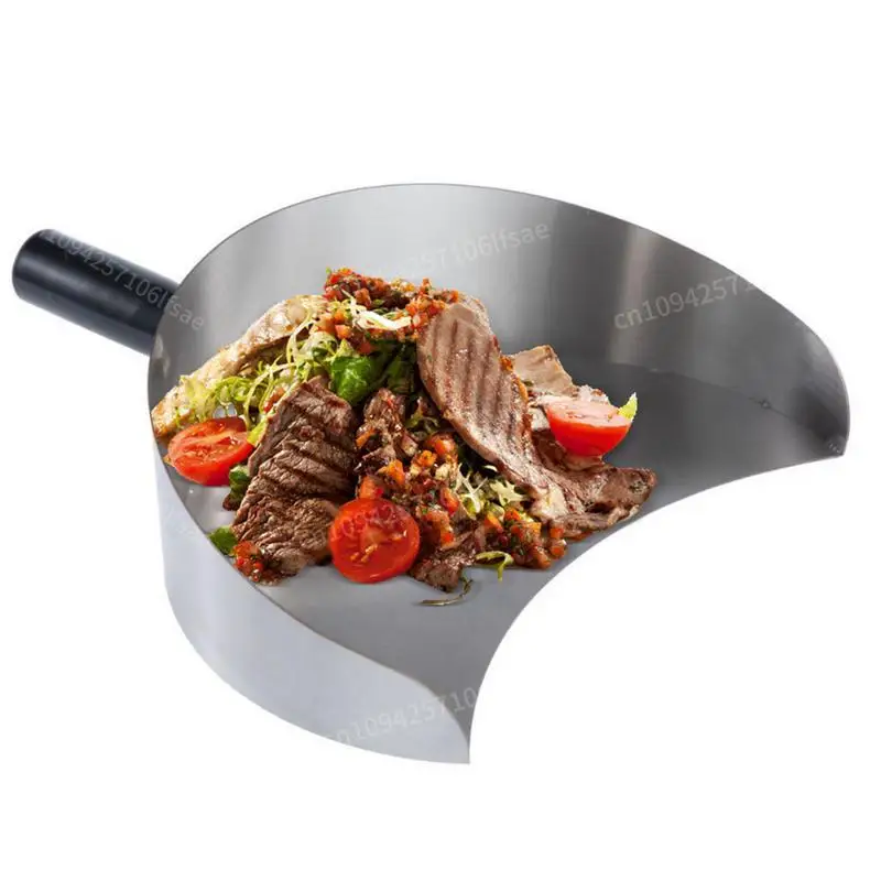 

Handheld Meat Catcher Pan Rotisserie Meat Shovel Heat Resistant Barbecue Shovel Sturdy Meat Catcher for Barbecue Outdoor Camping