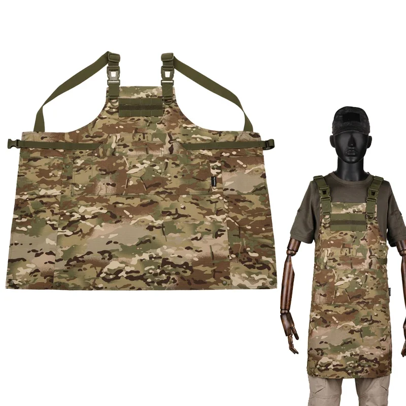 Tactical Apron Outdoor Vest Combat Gear Camping Picnic Garden Work Apron Multi-pocket Camouflage Apron