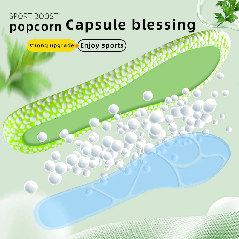 Palmilhas esportivas atualizadas de tpu, palmilhas de absorção de choque, alta elasticidade, tênis de corrida, desodorante de rebote, almofada confortável para pés
