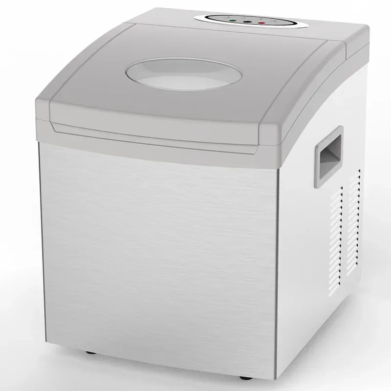Manual water addition, home and business dual-purpose small  mini milk tea shop ice machine