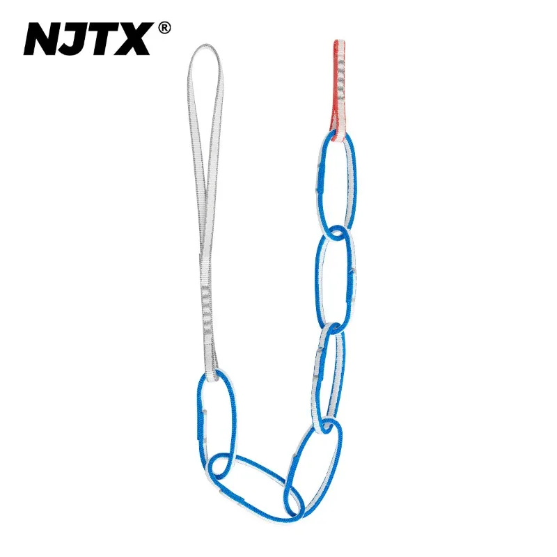 NJTX Serenity Adventure N09 Mountaineering Rock Climbing Ice Climbing Horse Chrysanthemum Rope Oxtail Flat Belt Ring 8 Ring 115