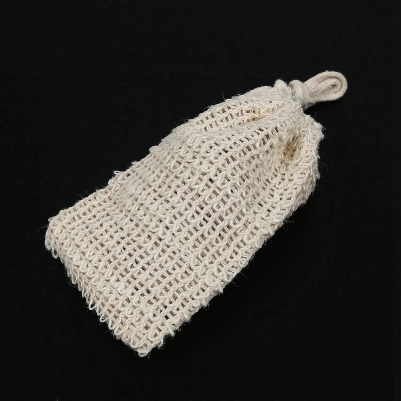 20 Pack Natural Sisal Soap Bag Exfoliating Soap Saver Pouch Holder