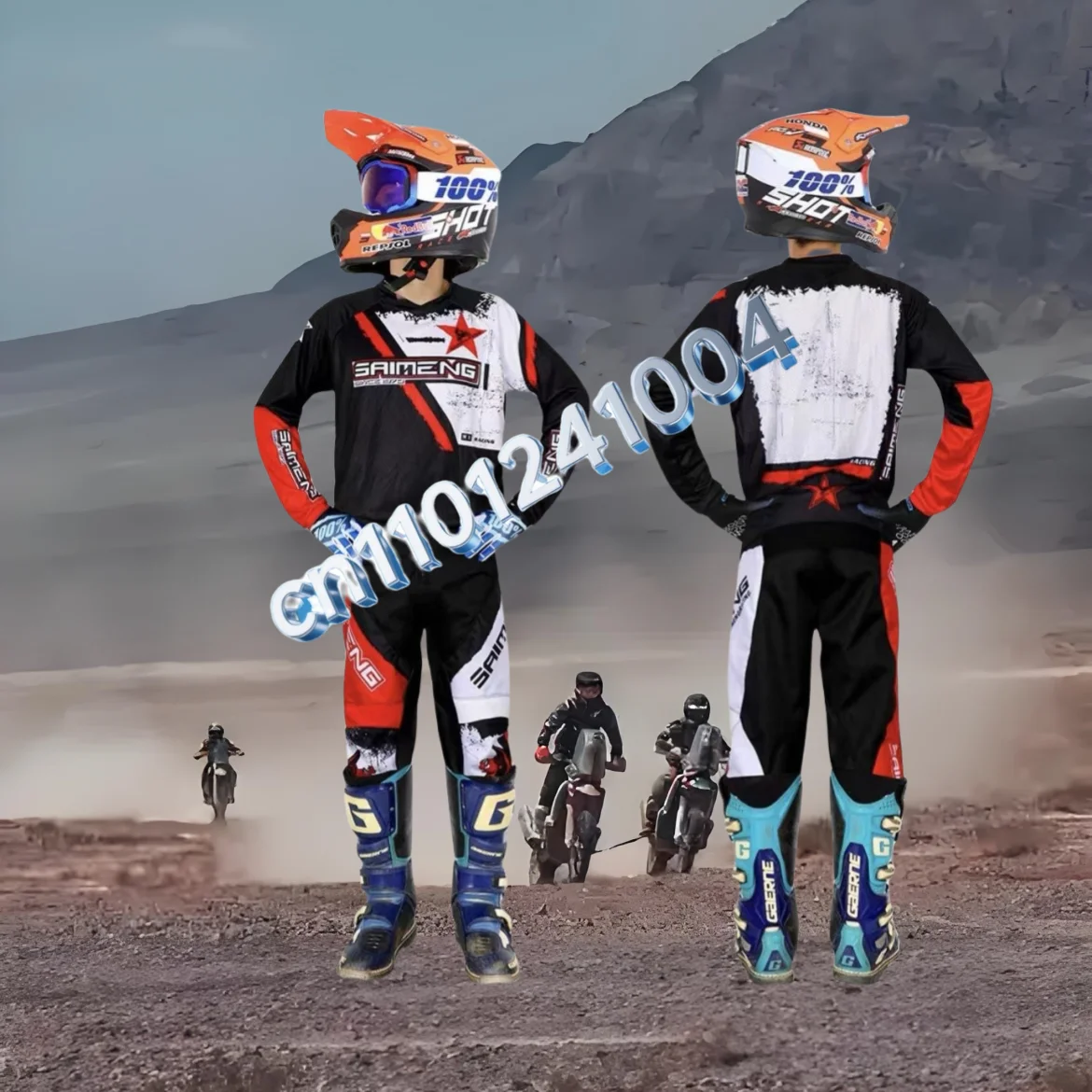 

Motocross Gear Set for Kids Dirt Bike Racing Suit Boy Girl Downhill Jersey Pant Kits Youth Children Motorcycle Off-road MX MTB