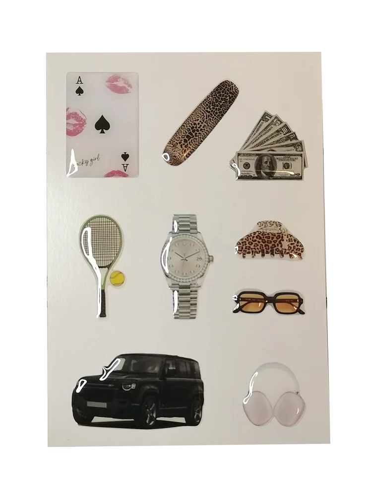 Sweet Decorative for Phone Case 3D Expoy Label DIY Decoration