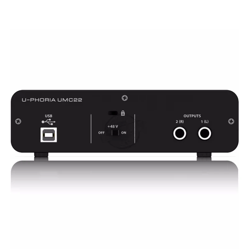 BEHRINGER U-PHORIA UMC22 لايف تسجيل جهاز التحكم في الصوت هيئة التصنيع العسكري مكبر للصوت USB جهاز التحكم في الصوت الخارجي #4