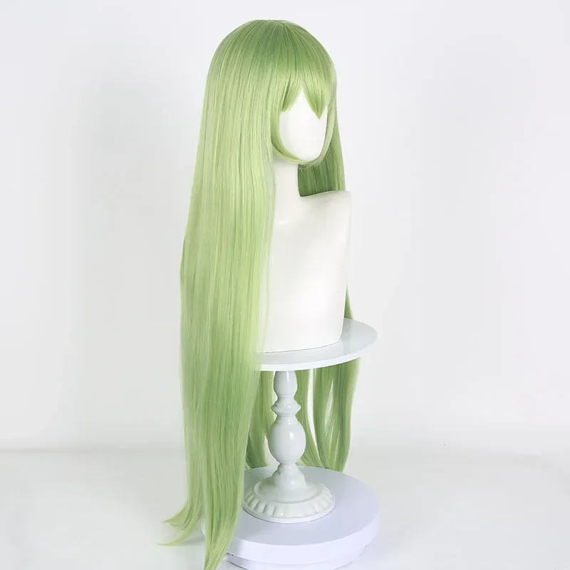 Anime Fate Enkidu cosplay green long wig C.C. shi tsu COS green long hair costumes
