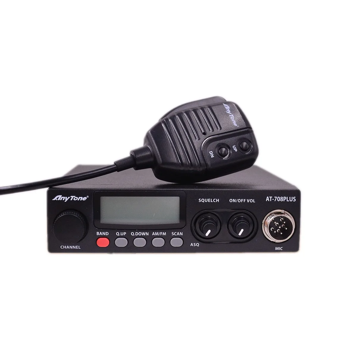 Anytone AT-708 Plus CB Radio City Band 24-29Mhz Vehicle Truck Base Station AM FM  Receiver Scan ASQ Intercom Mobile Transceiver