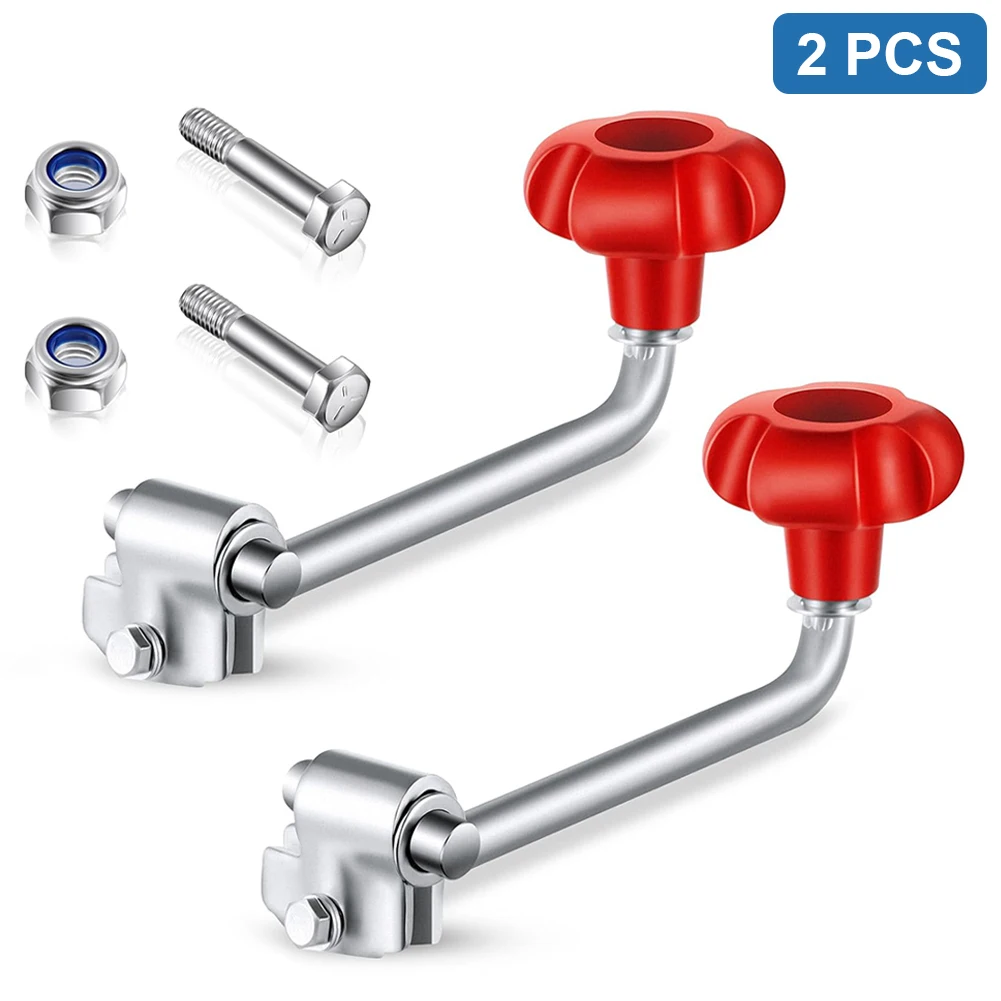 

2PCS Wind Jack Handle Comes with Bolt Nut Spacers Replacement Top Wind Trailer Jack Crank Handle Fits Most Jacks Trailer