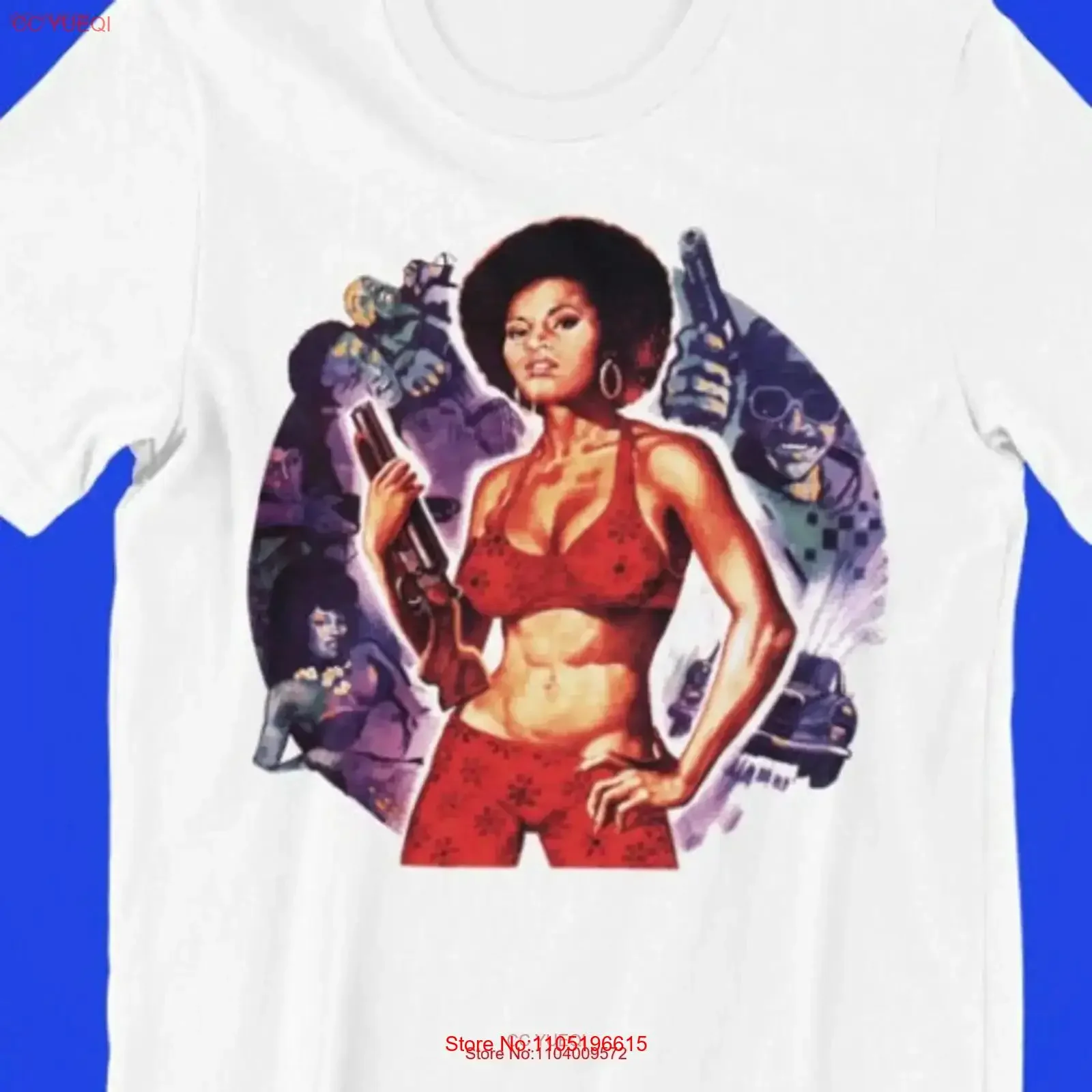 Coffy Blaxploitation 1973 película camiseta 936 vintage lavado Top para uso diario gráfico versátil Unisex ligeramente cómodo