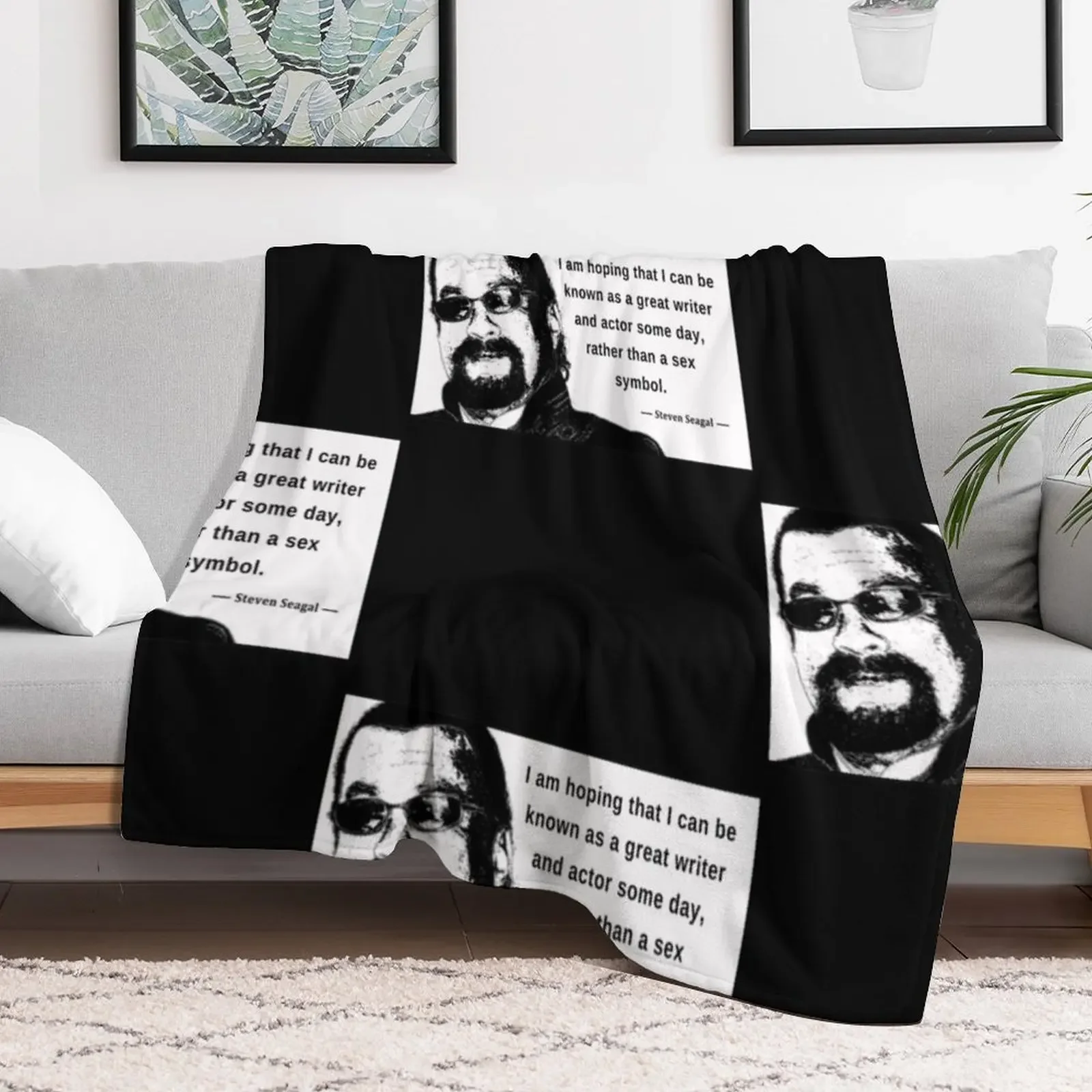 Steven Seagal - Sex Symbol Essential Throw Blanket Tourist Nap Retros Blankets