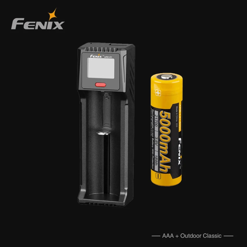 Fenix ARE-D1 Single Channel Smart Charger and  1X fenix battery