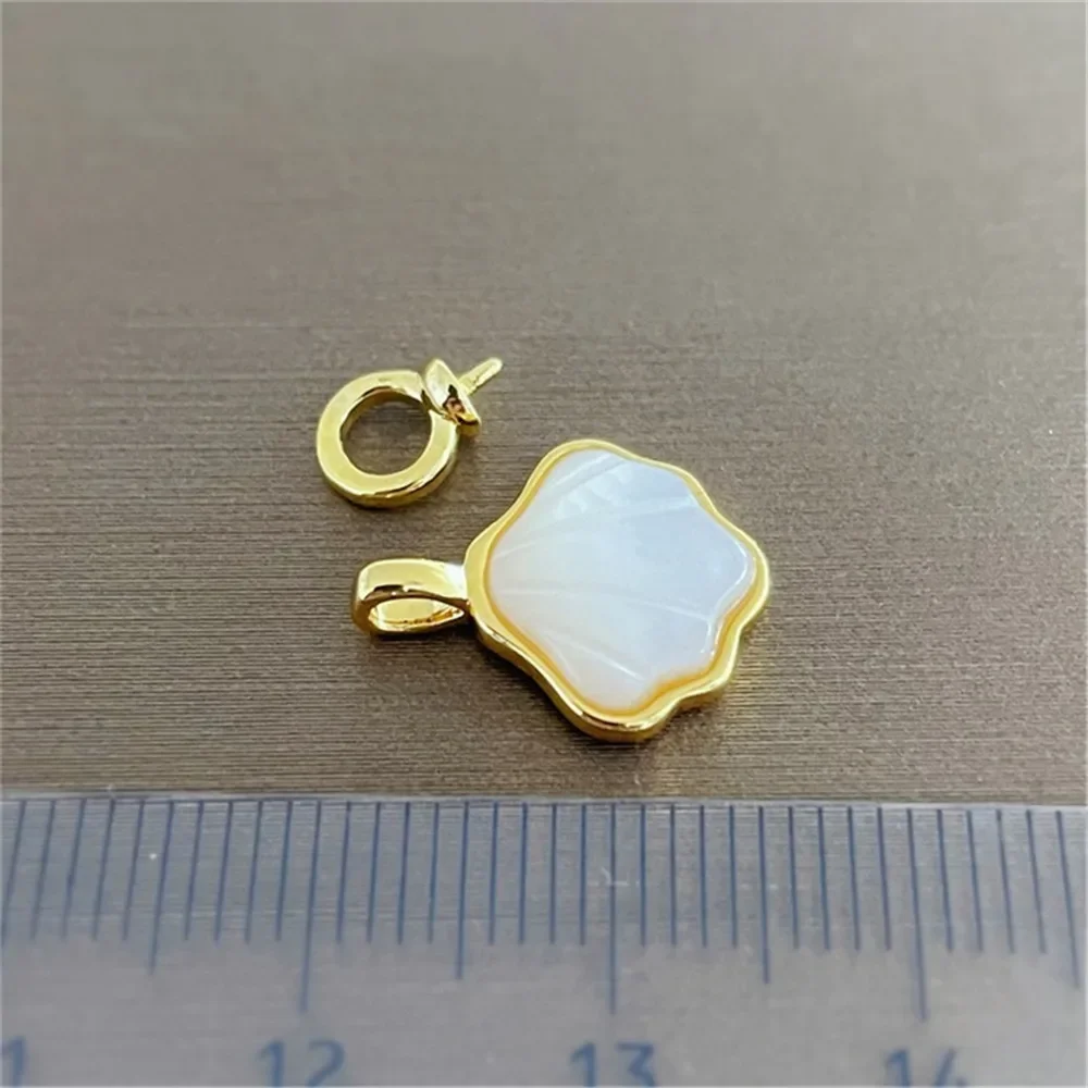 

Classic Pearl Pendant Accessory 18K Plated Gold Pendant Settings Jewelry Findings Parts Fittings Connection Accessories D107