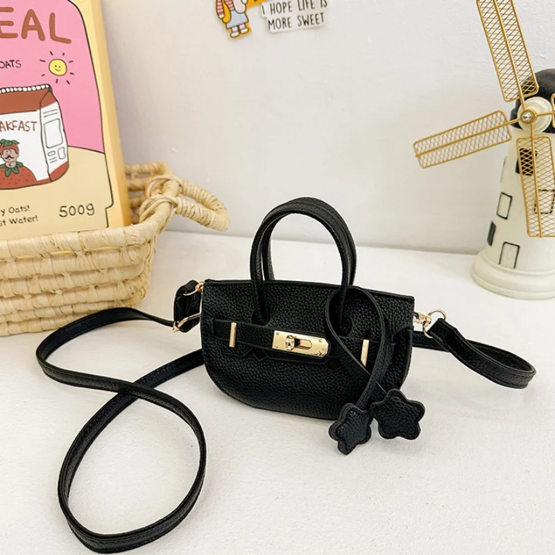 Fashion Children's Semi-circular Shaped Shoulder Bag Girl Handbag PU leather Mini Cute Flap Messenger Bags Coin Purse