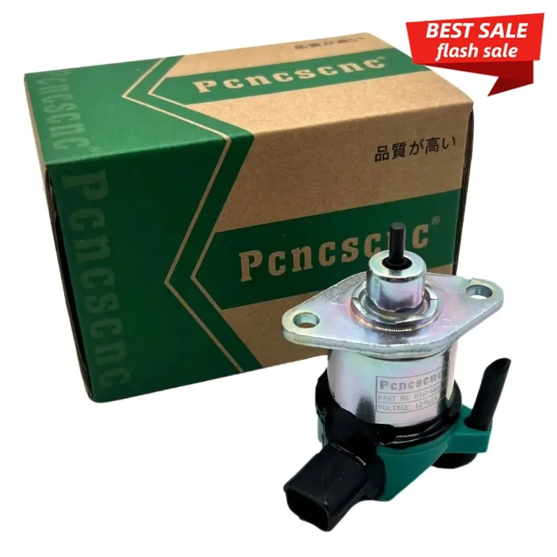 

DC12V 24V Diesel Engine Fuel Shutdown Shut Off Solenoid Valve 1C010-60015 For Kubota M9000 V1505 V2203