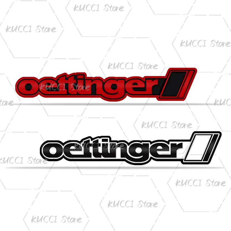 Alloy Metal Oettinger Grille Emblem Rear Trunk Badge Sticker For A3 A4 A5 A6 A7 A8 Q3 Q5 Q7 Golf 3 4 5 6 7 GTD Bora Jetta Passat