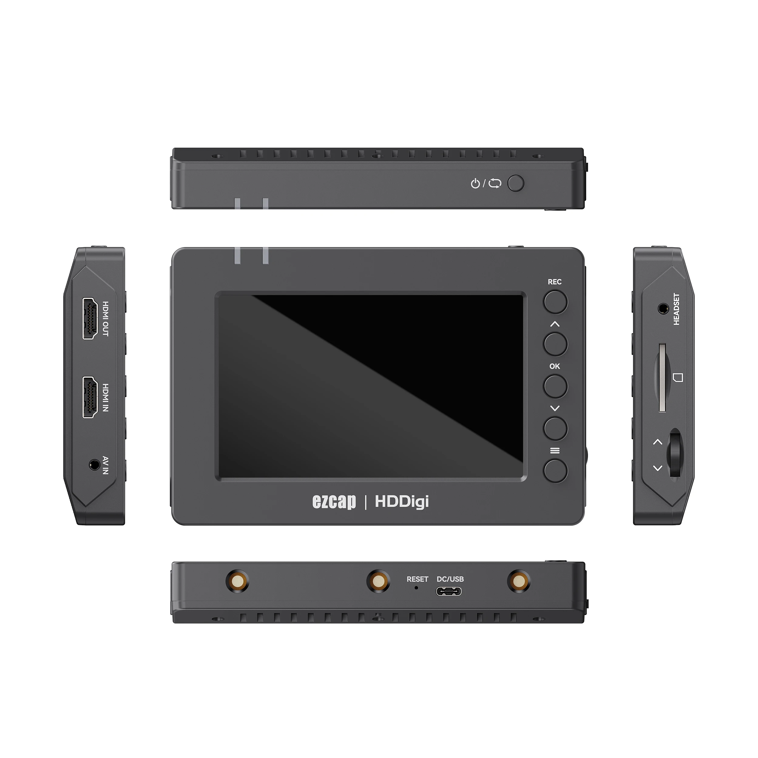 1080p HDMI AV بطاقة التقاط الفيديو لعبة المنتزع مع مشغل الشاشة ل PS4 DVD VHS لاعب كاميرا البث المباشر سجل إلى بطاقة SD