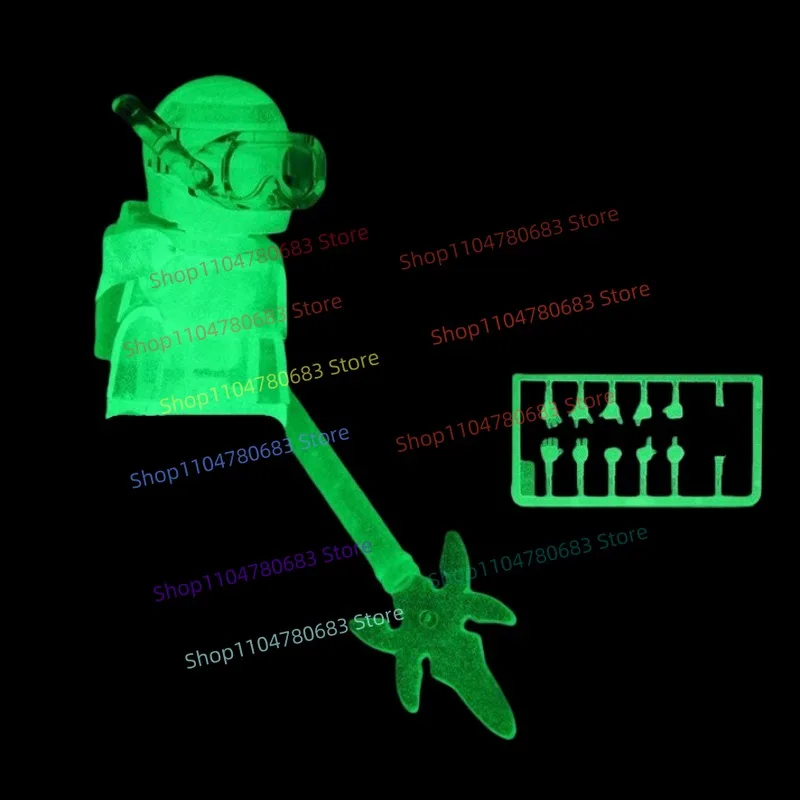 

Строительные блоки MOC, элементы, мастер, светящийся в темноте, гиперартированный ниндзя, мини-фигурка, сборная модель, дисплей, игрушка в подарок