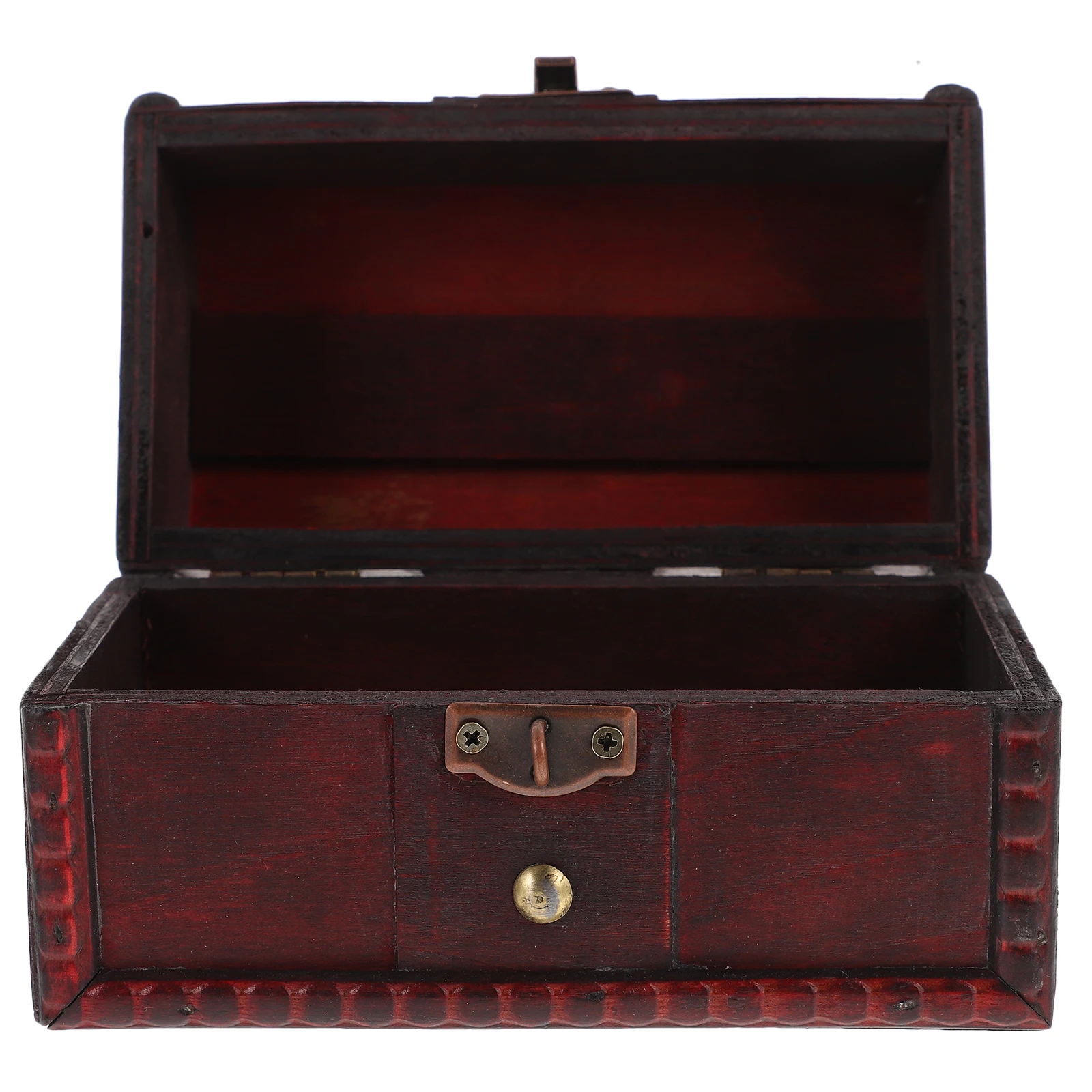 

Vintage Style Wooden Jewelry Storage Box With Lock Large Capacity Finish Organizer For Necklaces Earrings Rings