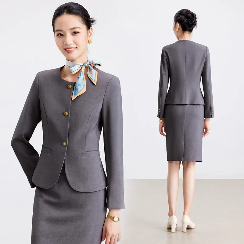 

Профессиональный комплект костюма, элитный элегантный стиль богини, официальный наряд, косметологический комплект из двух предметов, ювелирный магазин для отеля, спецодежда