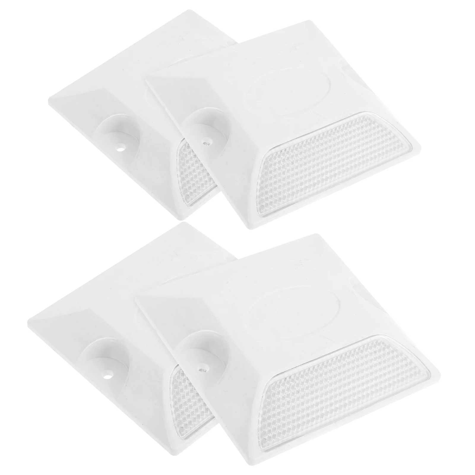 

4pcs Reflective Delineator Markers Pavement Road Reflectors Ground Snow Plowing Driveway Highway Traffic Safety Signs
