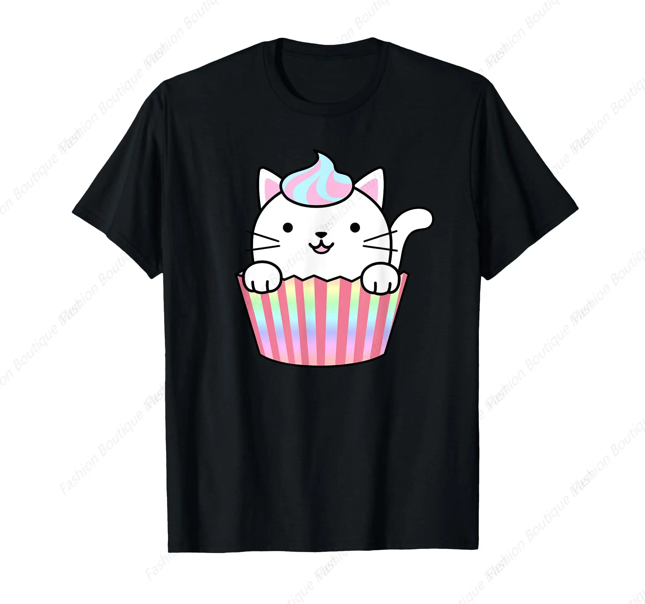 

Funny Kawaii Cat Cupcake Women Men Valentines Day Gifts T-Shirt Unisex Soft Shirt