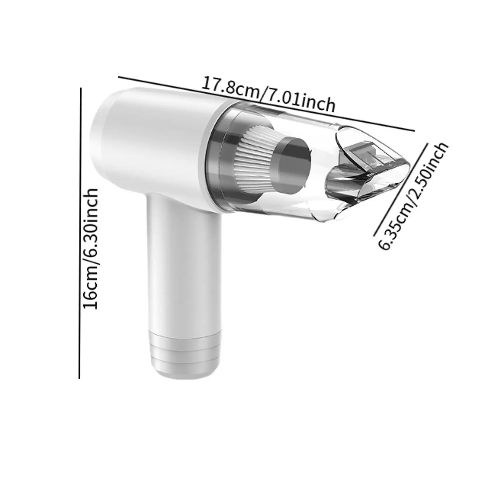Aspirador de mano para coche, pequeño, multiusos, recargable, potente, Mini aspirador de mano, limpiador Interior automotriz