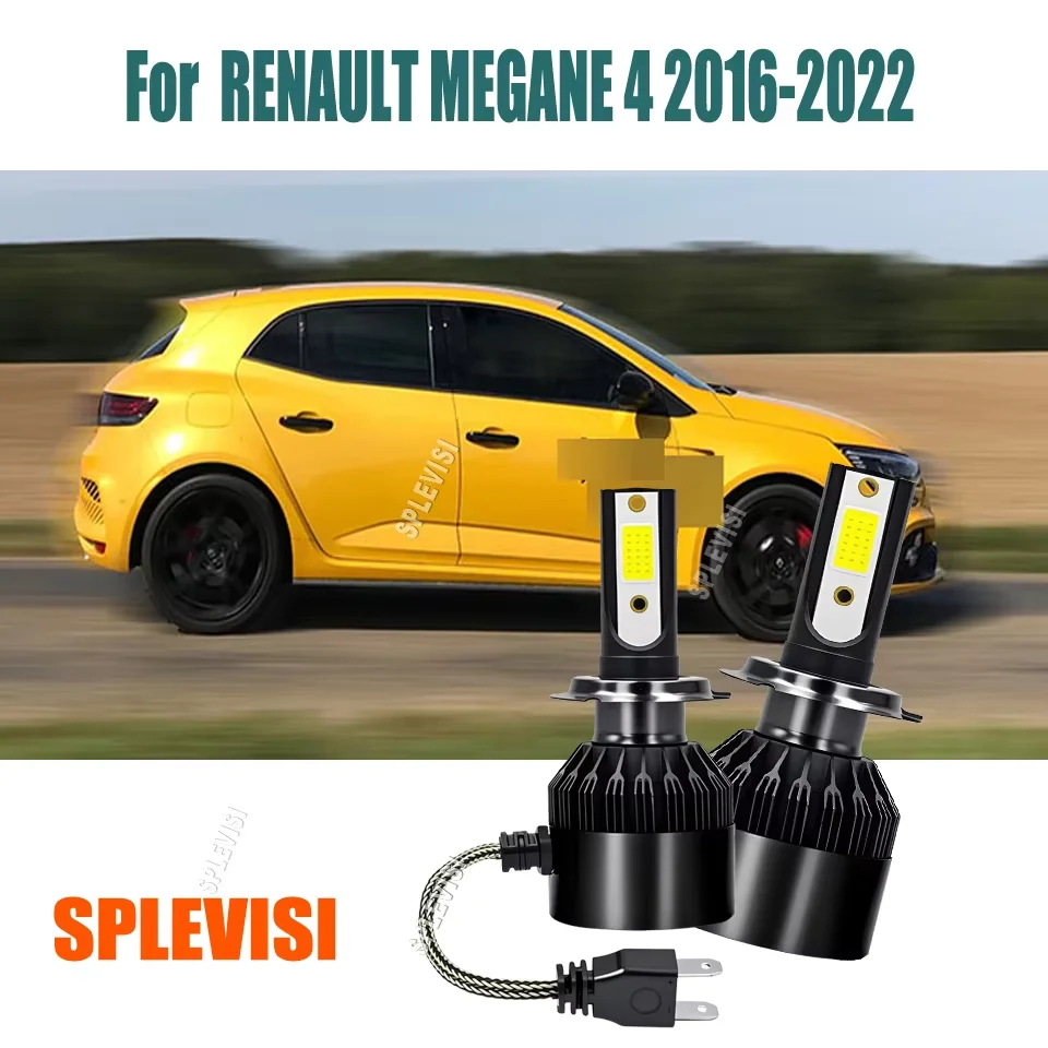 H7 LED White Headlight Conversion Bulb Lamp - Constant Brightness Output For RENAULT MEGANE 4 2016 2017 2018 2019 2020 2021 2022