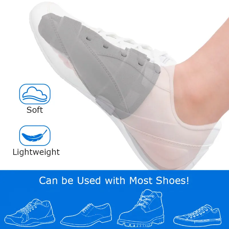 Lefeke Turf Toe Braces Adjustable Foot Toe Splints Brace Big Toe Straighteners Toe Walking Brace Day Night Support