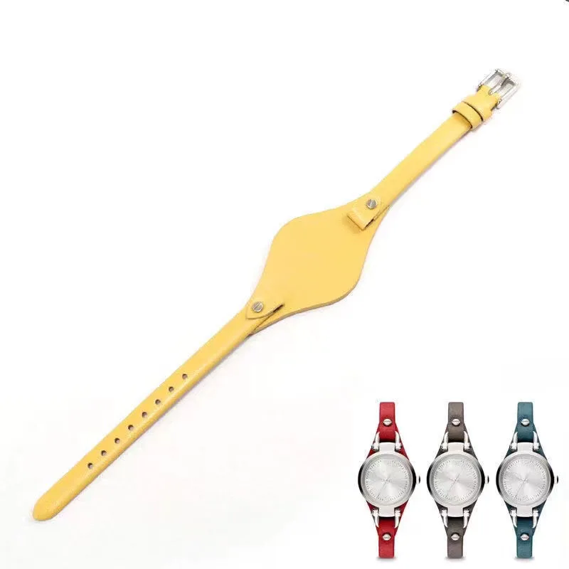 8mm Leather Watch Strap for Fossil ES3060 ES3565 ES2830 3077 3262 3060 4176 4119 Soft Cowhide Women Small Band Bracelet