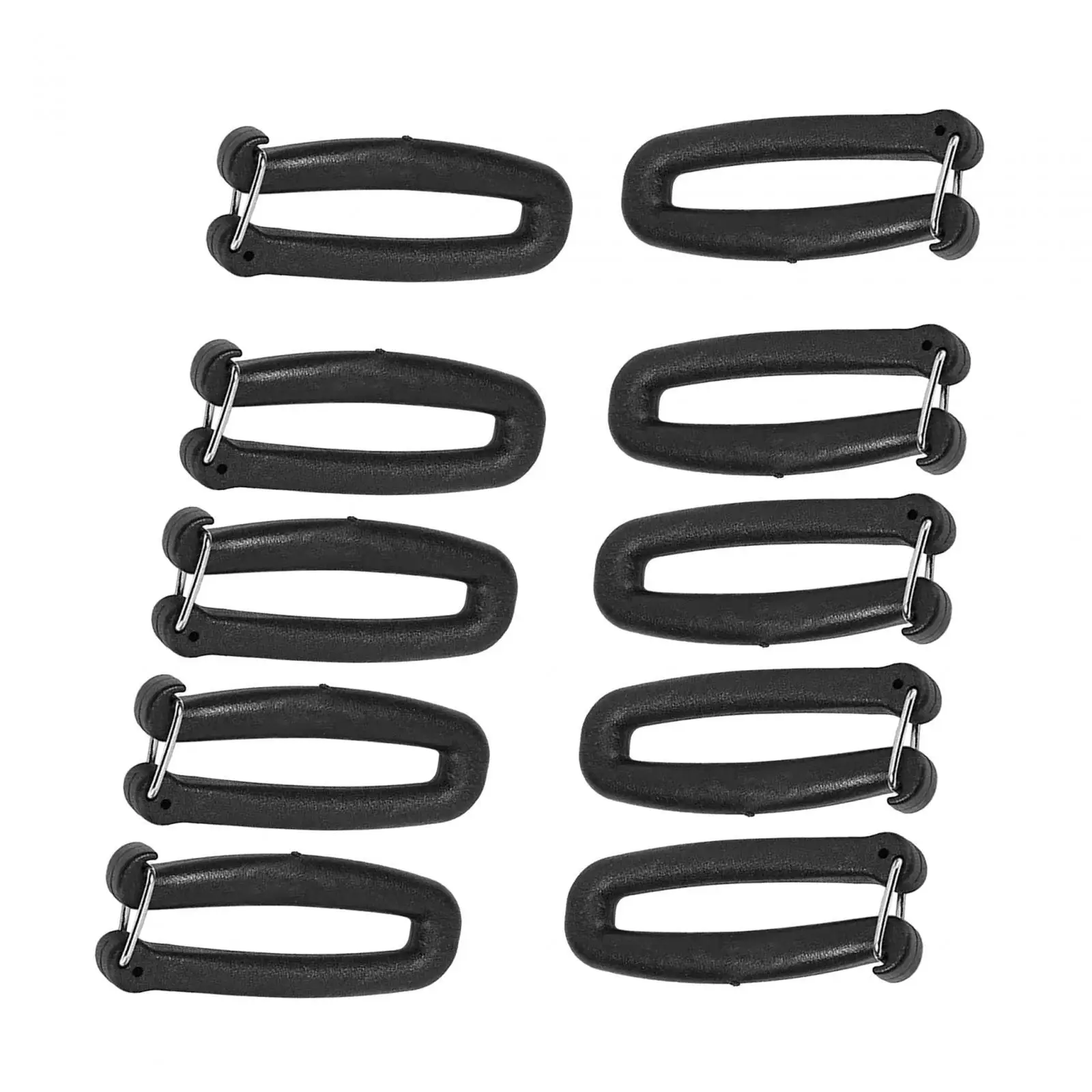 10Pcs Webbing Strap Hook Keys Chain Clip Repair Tools Attachments Webbing Buckle for DIY Fishing Suitcase Outdoor Accessories