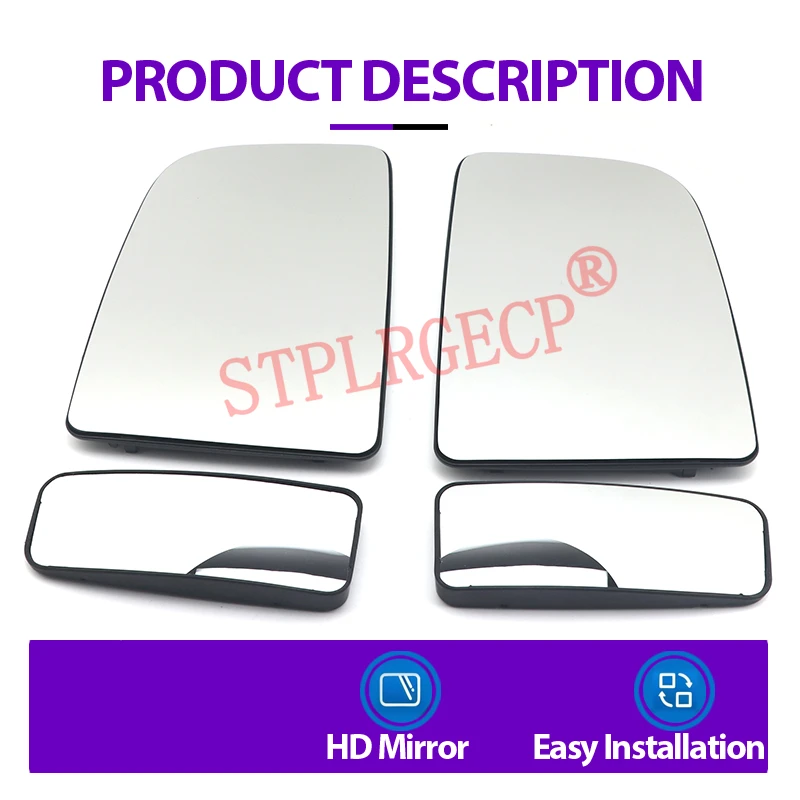 Nicht beheiztes Spiegelglas für die linke und rechte Autotür für Mercedes-Benz Sprinter 2500 3500 W906 06-18 und VW Crafter 06-16 – Detail 8