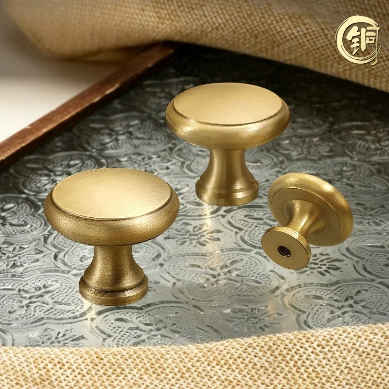 Retro Brass Cabinet Pulls French Style Drawer Handles for Closet Nightstand Sideboard Cupboard Furniture Hardware