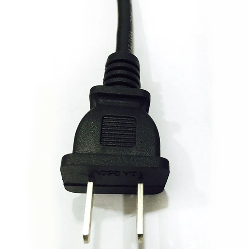 Сетевой шнур 1,2 м для ЦП переменного тока, штепсельная вилка стандарта США, 2-контактный продукт, суффикс сетевой шнур для ПК, монитора компьютерного принтера