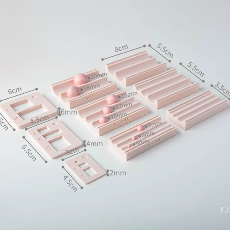 [YU] Многоразмерный создатель шариков из полимерной глины, форма для изготовления шариков из бисера, формирователь и резак для глиняных шаров, сделай сам, для серег, ожерелий, ювелирных изделий