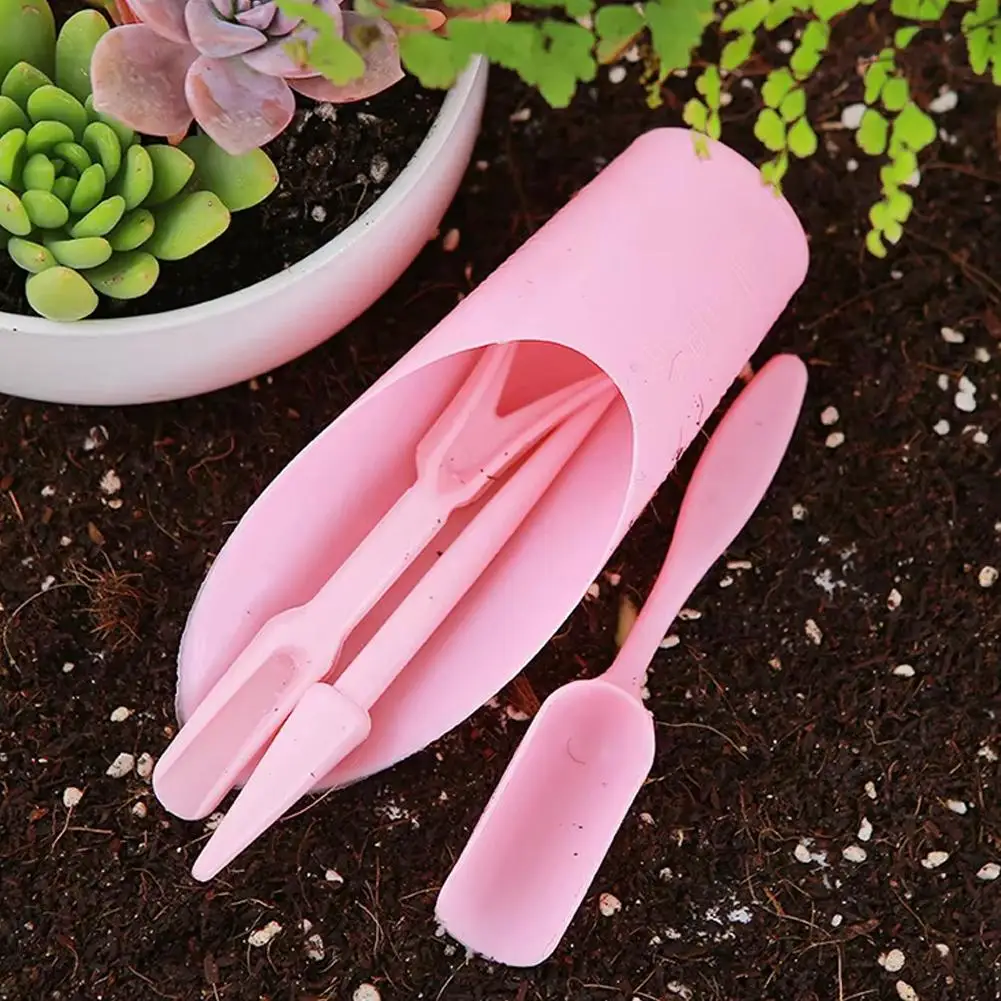 4Pcs/Set Succulent Plant Planting Material Tool Bucket Shovel Soil Shovel Flower Garden Tools Plant Pot Plastic Shovel