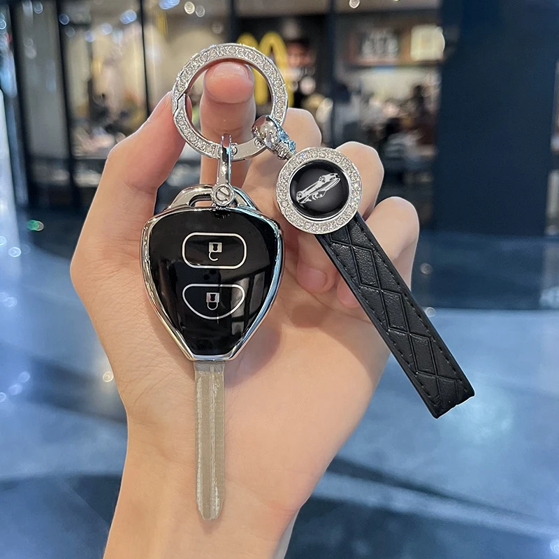Dla Toyota Camry Reiz Yaris Vitz Vios Rav4 Ractis Auris HiLux Corolla Fortuner Prado Verso 2/3 Przyciski TPU Pokrowiec na kluczyk samochodowy