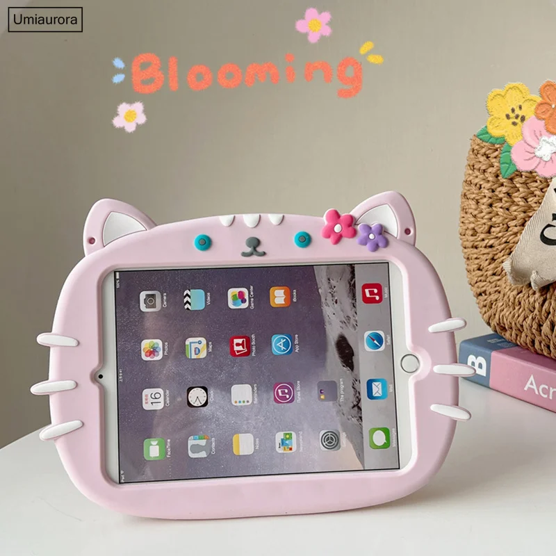 Per Xiaomi Redmi Pad SE 8.7 Pro 12.1 Mi Pad 5 6 11 pollici MiPad 7 11.2 Custodia per tablet Bambini Cartoon Maniglia Stand Cover in silicone Funda