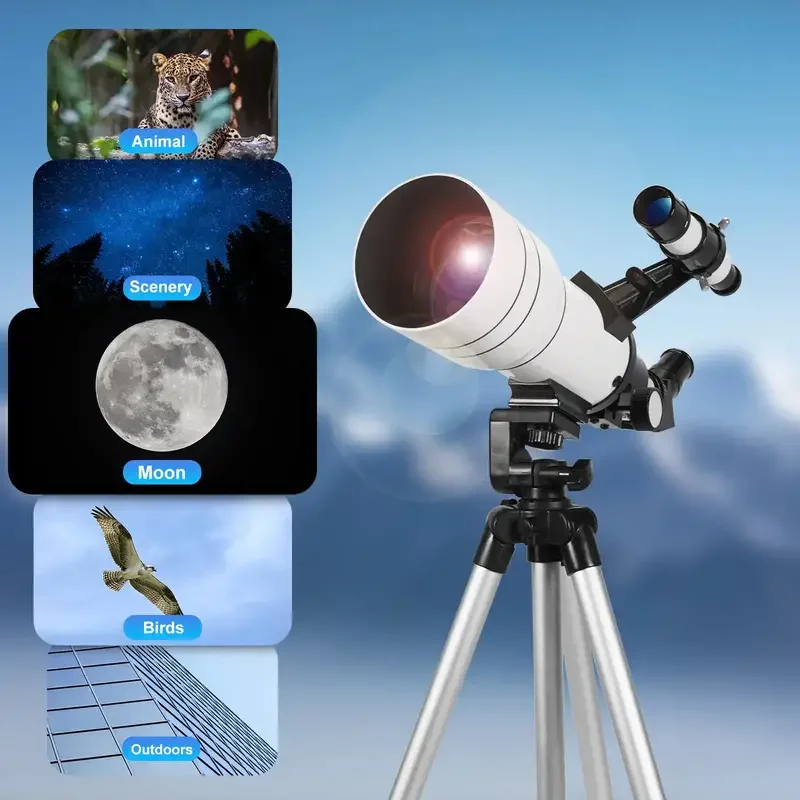 BORWOLF 150X Professional Astronomical Telescope  F30070M for Space Monocular Powerful Binoculars Night Vision for Star and Moon