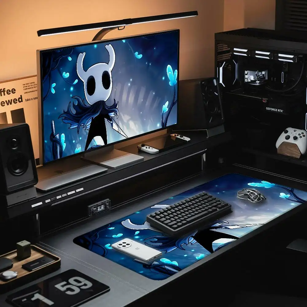The H-Hollow K-Knight Mouse Pad Rubber Thicken Overlock Gaming Table Mat Office Computer Keyboard Pad PC Mousepad