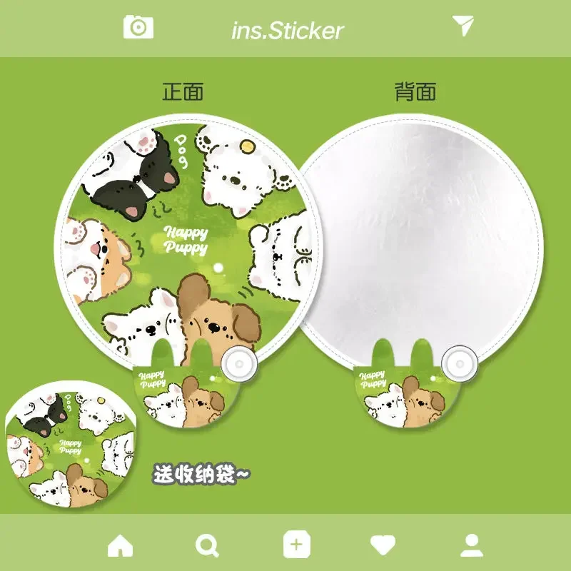 Summer Compact Portable Small Fan Multi-purpose Photo Filler Blowing Wind Folding Filler Plate Fan Cartoon Cute Compact