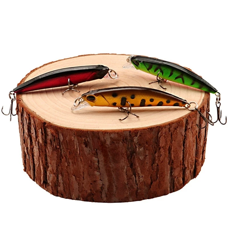 Señuelo Minnow Hundible con Ojos 3D – Cebo Duro Wobblers y Crankbait - imagen 5