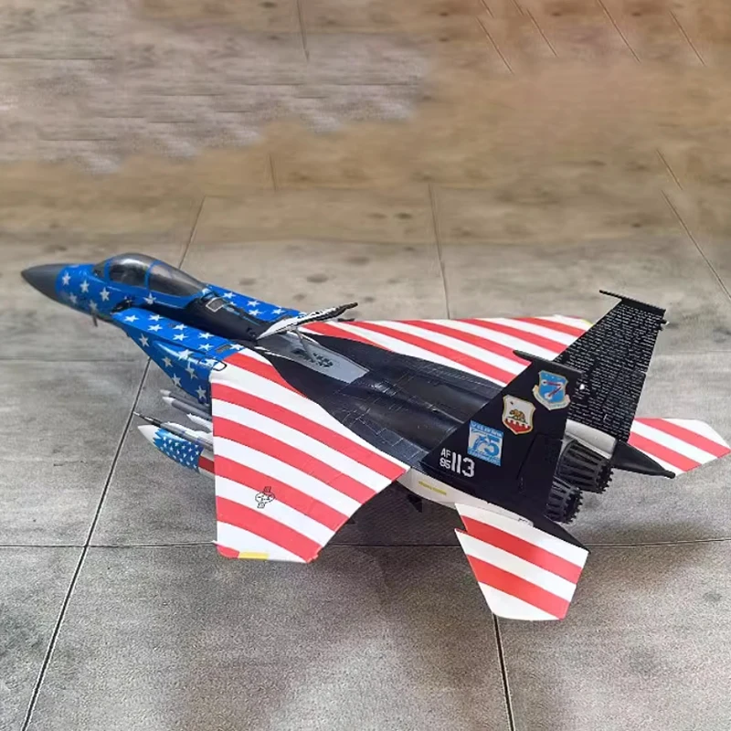 Diecast 1:72 Scale F-15C Eagle Fighter Alloy Finished Aircraft Simulation Model Static Decoration Souvenir Gifts For  Adult Boy